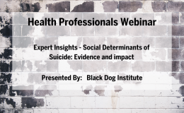 Expert Insights - Social Determinants of Suicide: Evidence and impact